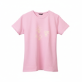 Enhanced professional pink t-shirt with lightbulb print