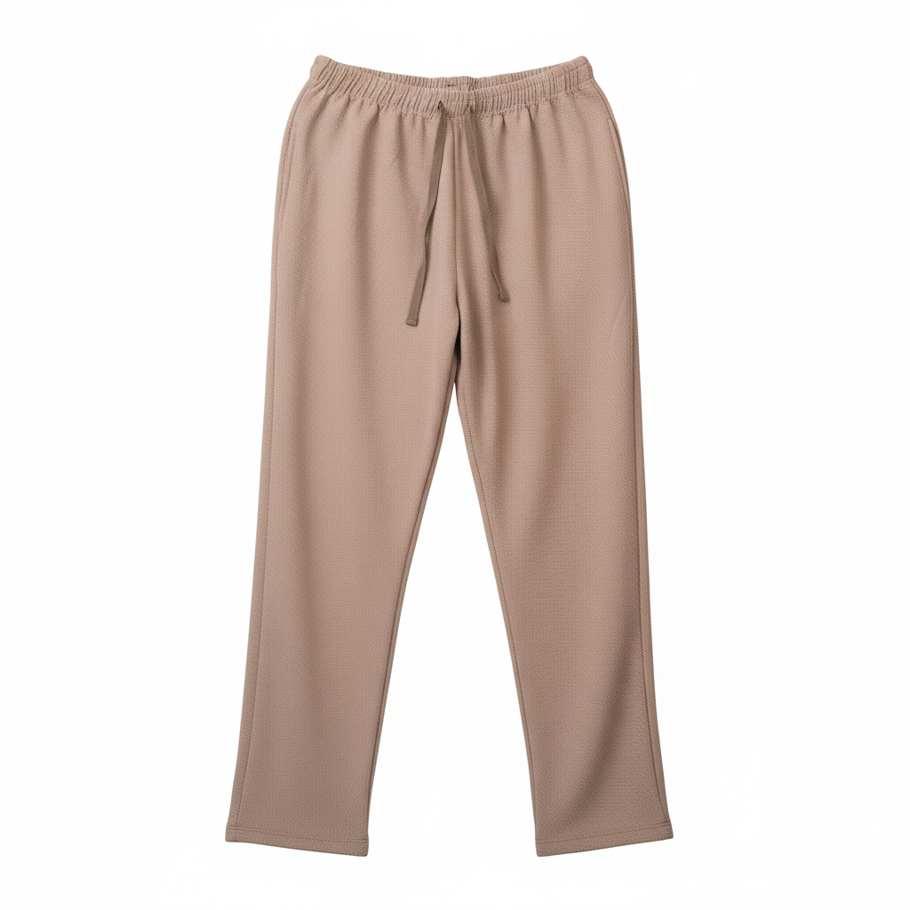 Professional beige lounge pants without label