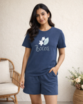 Women’s Navy Blue Floral Co-Ord Set